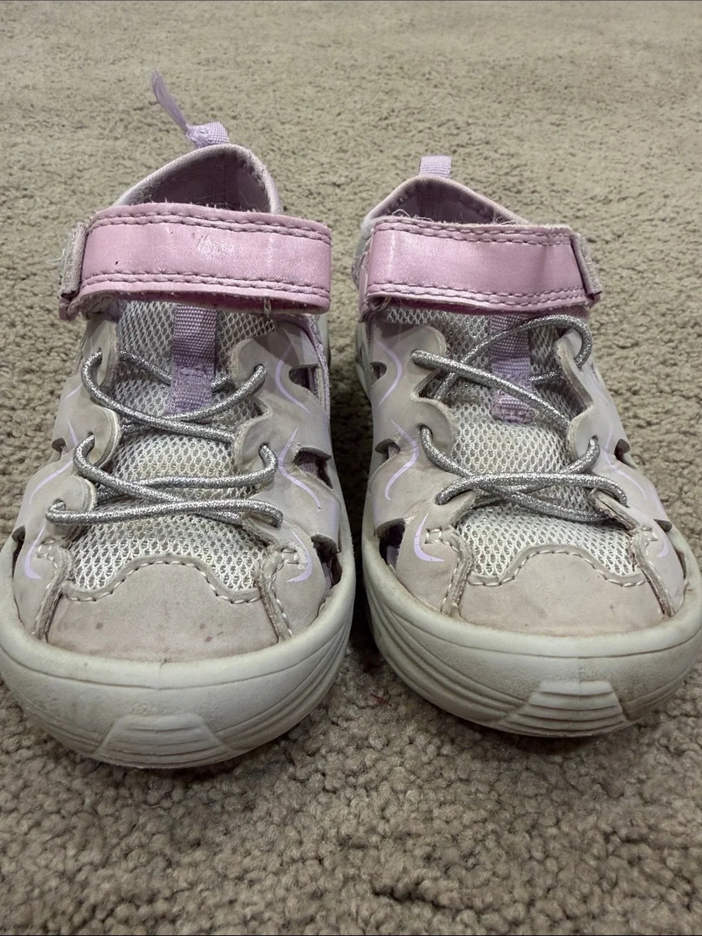 Silver and Lavender Shoes